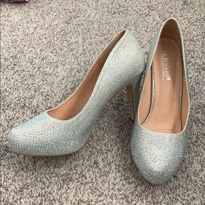 Rhinestone pumps